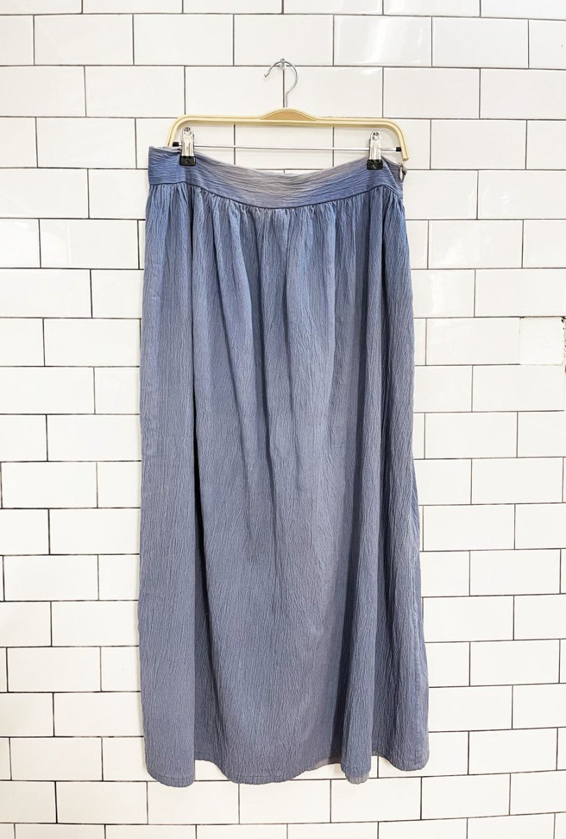 vintage crinkled sun faded midi skirt - good market thrift store