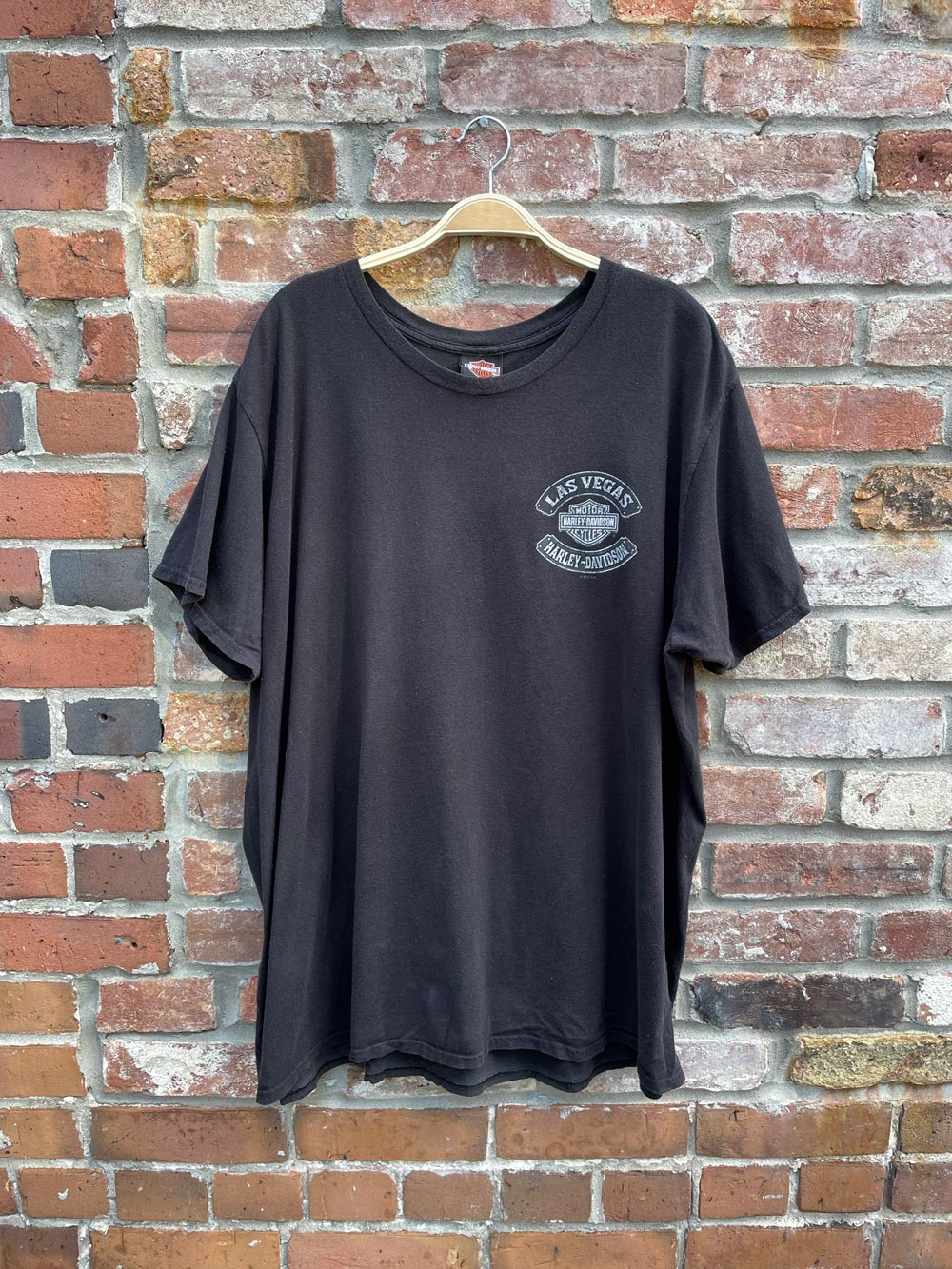 vintage 00s harley davidson las vegas skull tee