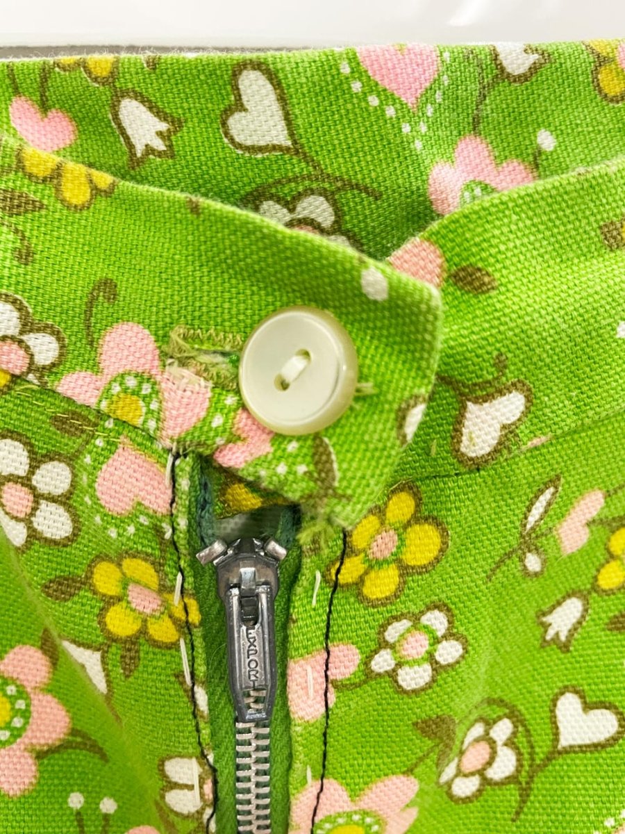 vintage 70s handmade retro floral shorts - good market thrift store