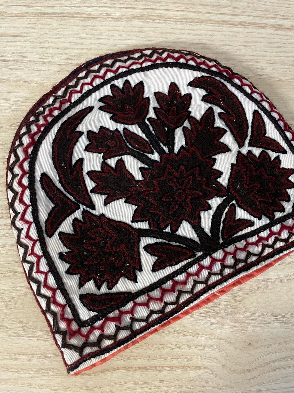 boho folk embroidered tea cozy