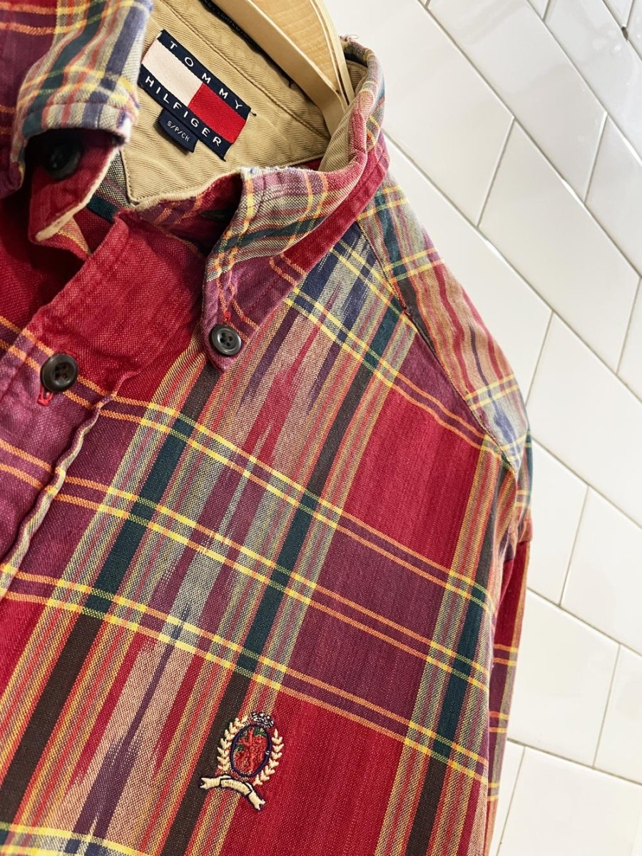 vintage tommy hilfiger southwestern plaid shirt - good market thrift store