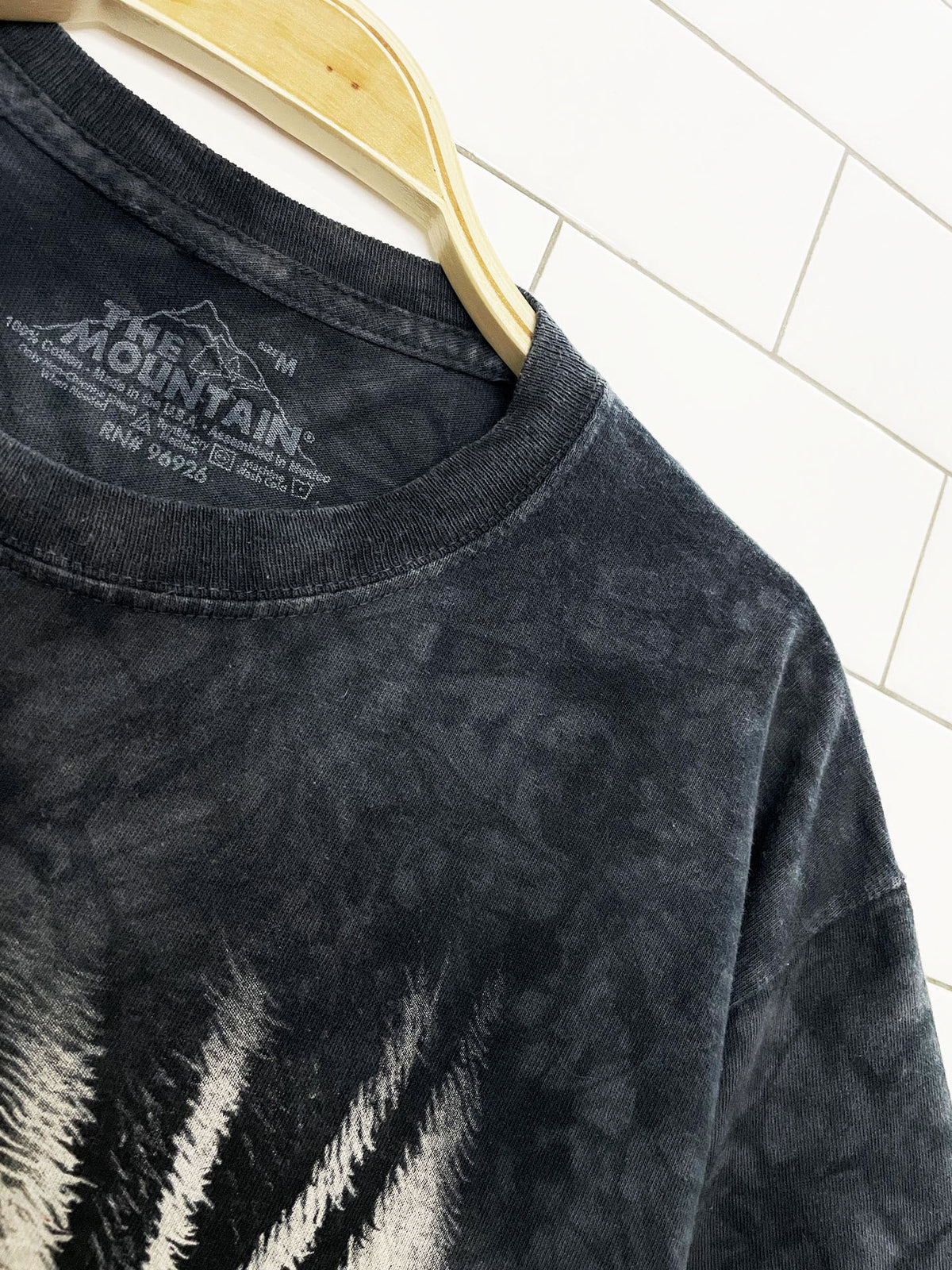 the mountain zebra face tie dye tee