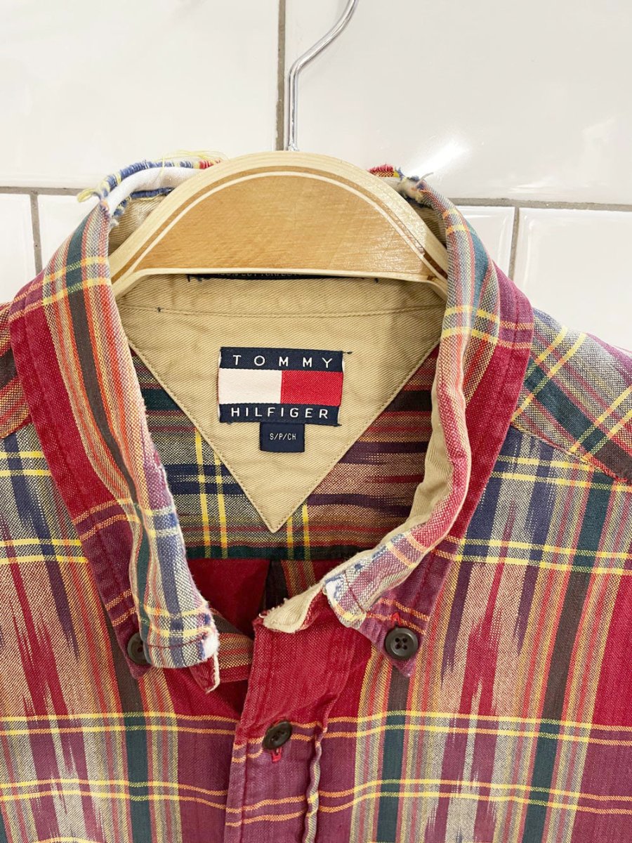 vintage tommy hilfiger southwestern plaid shirt - good market thrift store