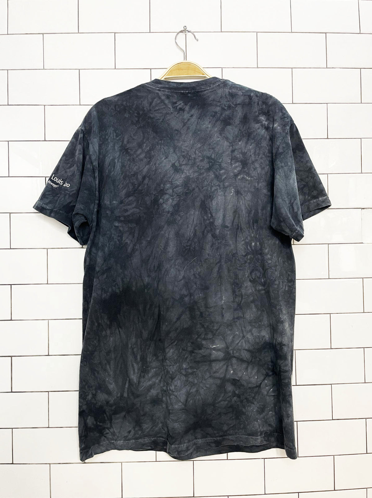 the mountain zebra face tie dye tee