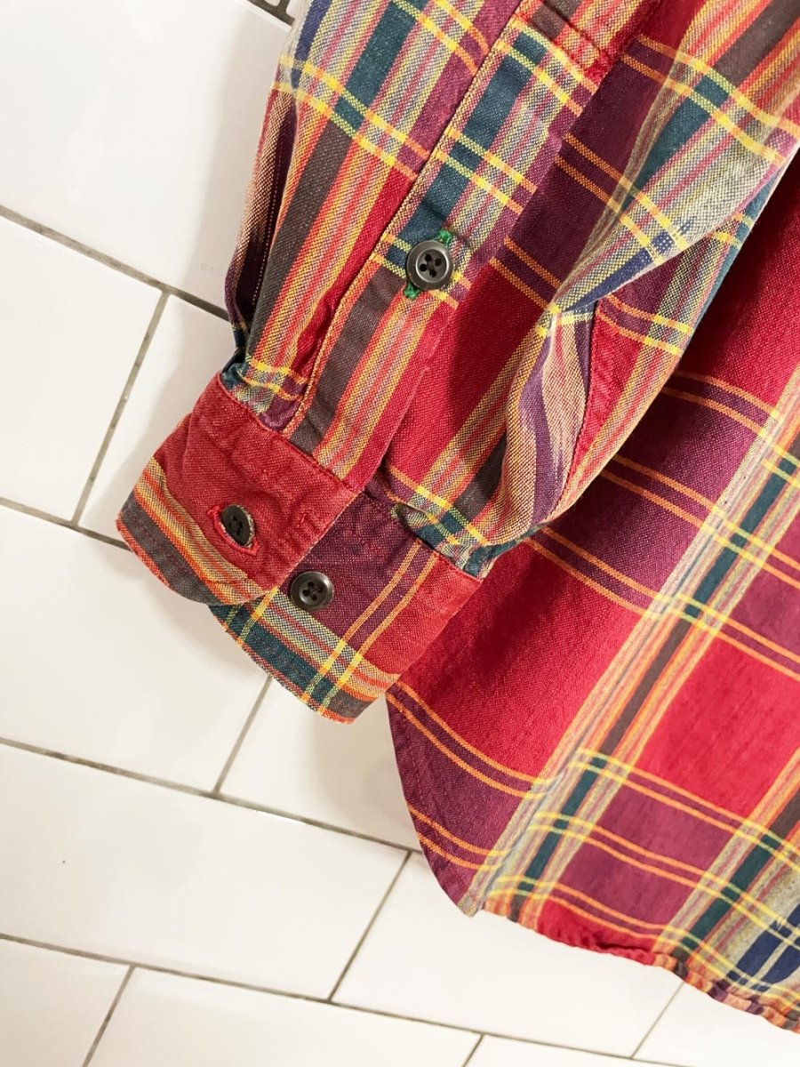vintage tommy hilfiger southwestern plaid shirt - good market thrift store