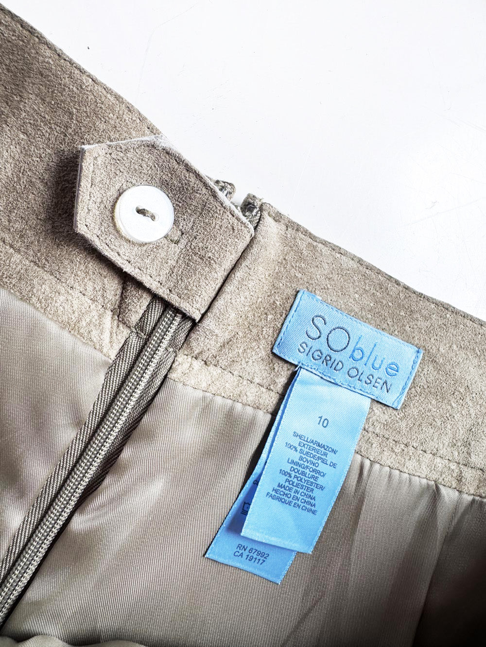 vintage 00s sigrid olsen lamb suede a-line midi skirt | leather