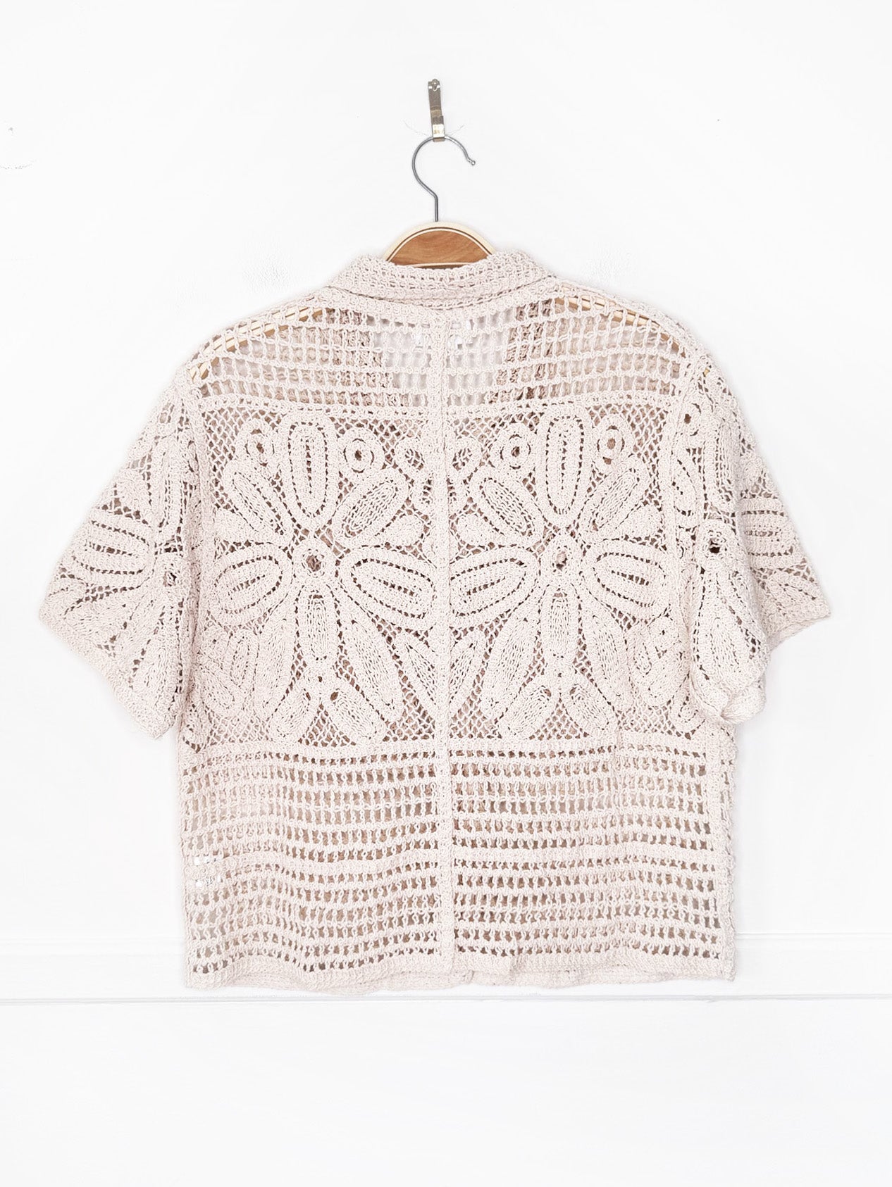 anniewear los angeles crochet knit cardigan top