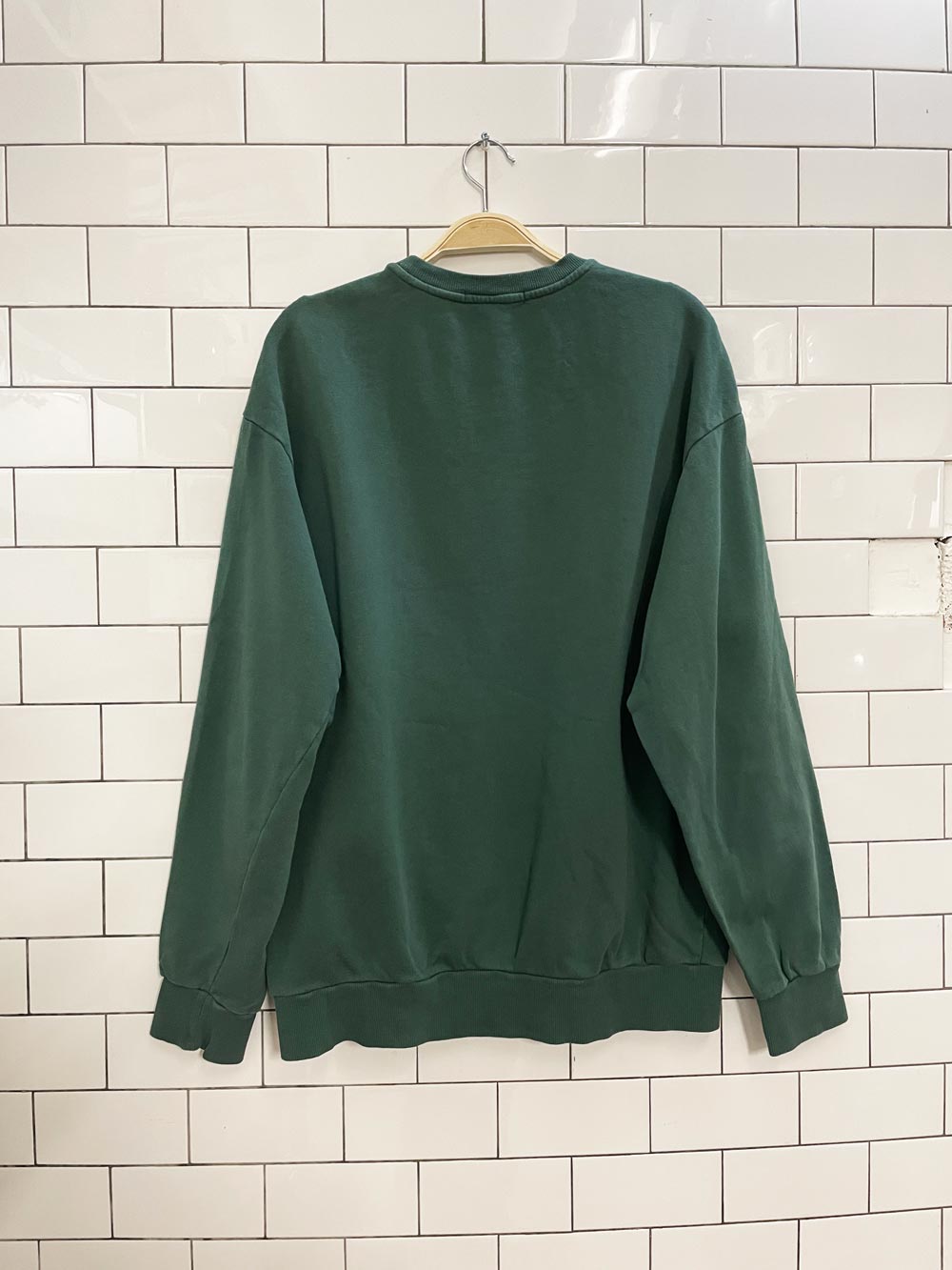 f21 new york script oversized sweatshirt - good market thrift store