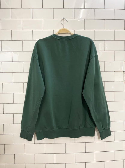 f21 new york script oversized sweatshirt - good market thrift store