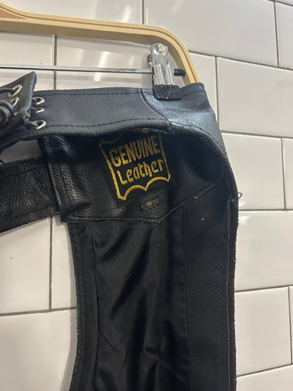 vintage 90s genuine leather chaps - good market thrift store