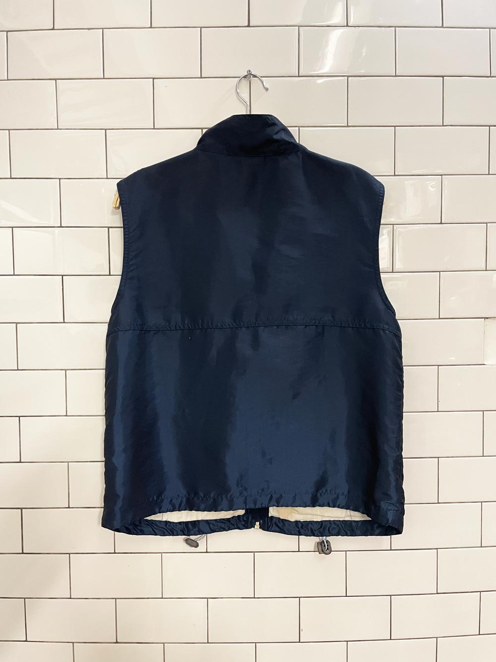 y2k urban life nylon drawstring vest - good market thrift store