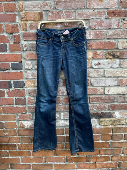 y2k silver jeans suki low rise flares