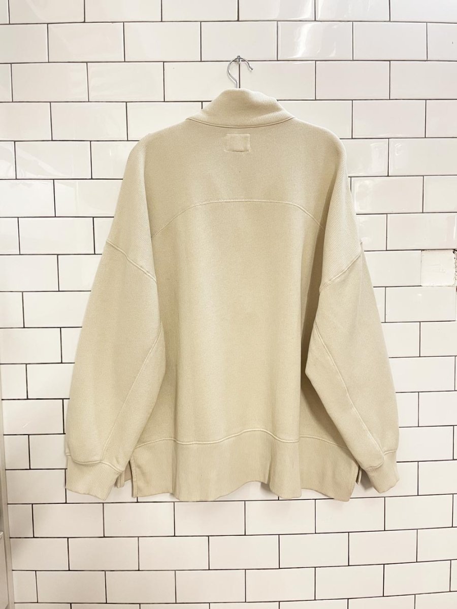 ae seriously lived in 1/2 button henley sweatshirt - good market thrift store