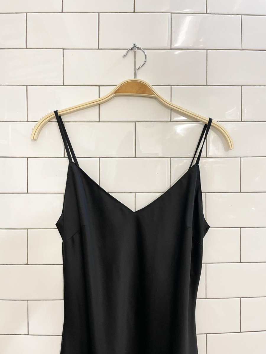 dynamite satin slip midi dress - good market thrift store