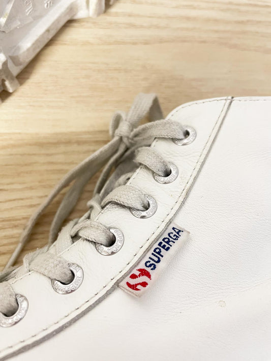 superga alpina leather high top hiker sneakers - good market thrift store