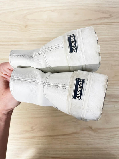 superga alpina leather high top hiker sneakers - good market thrift store