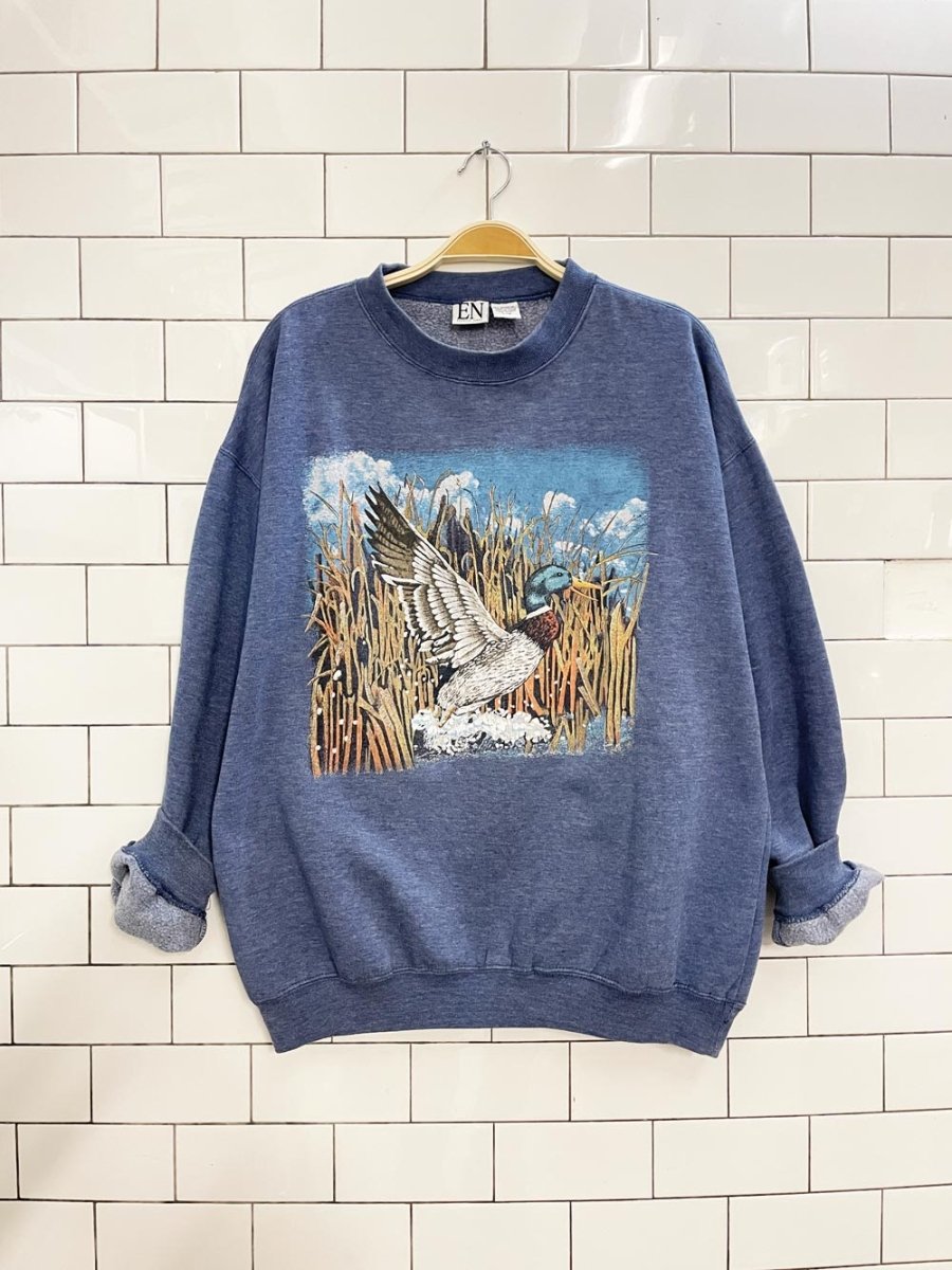 vintage 00s duck wildnerness graphic sweatshirt - good market thrift store