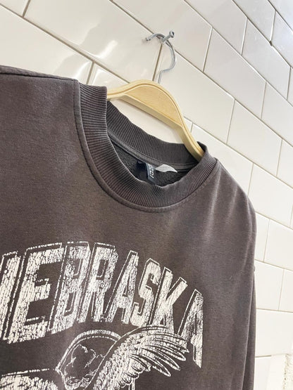 h&m nebraska eagle graphic sweatshirt - good market thrift store
