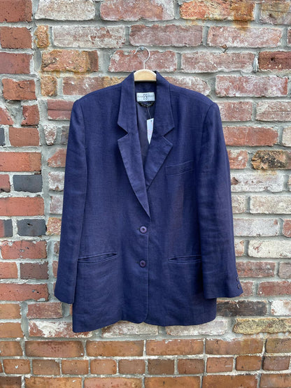 vintage flair sport 100% linen blazer