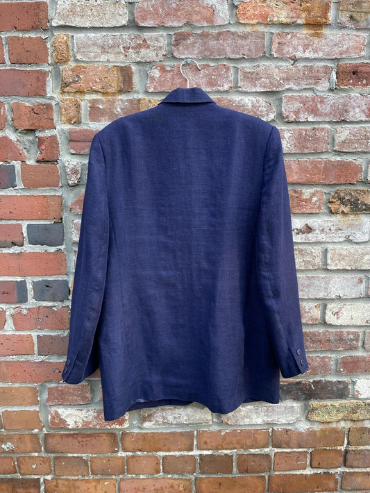 vintage flair sport 100% linen blazer