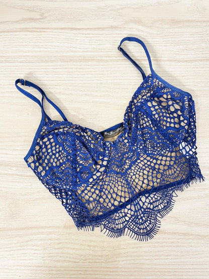 for love & lemons bat your lashes lace bra - good market thrift store