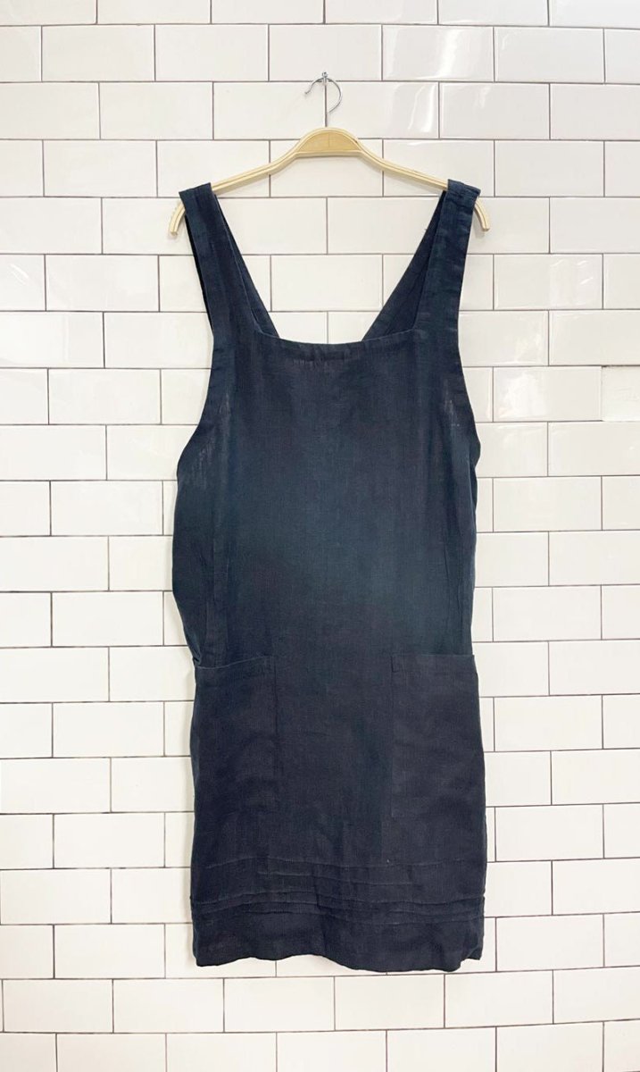 linen way cuisine pure linen apron - good market thrift store