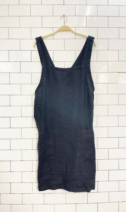 linen way cuisine pure linen apron - good market thrift store