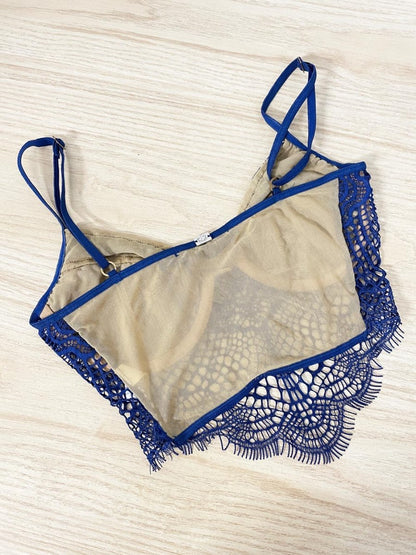 for love & lemons bat your lashes lace bra - good market thrift store
