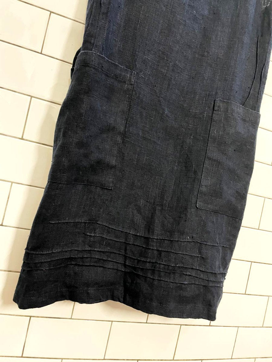 linen way cuisine pure linen apron - good market thrift store