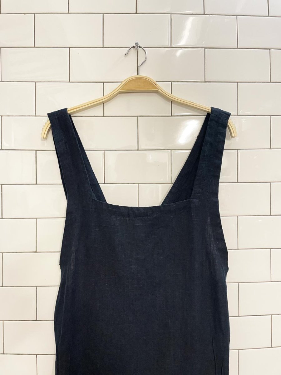 linen way cuisine pure linen apron - good market thrift store