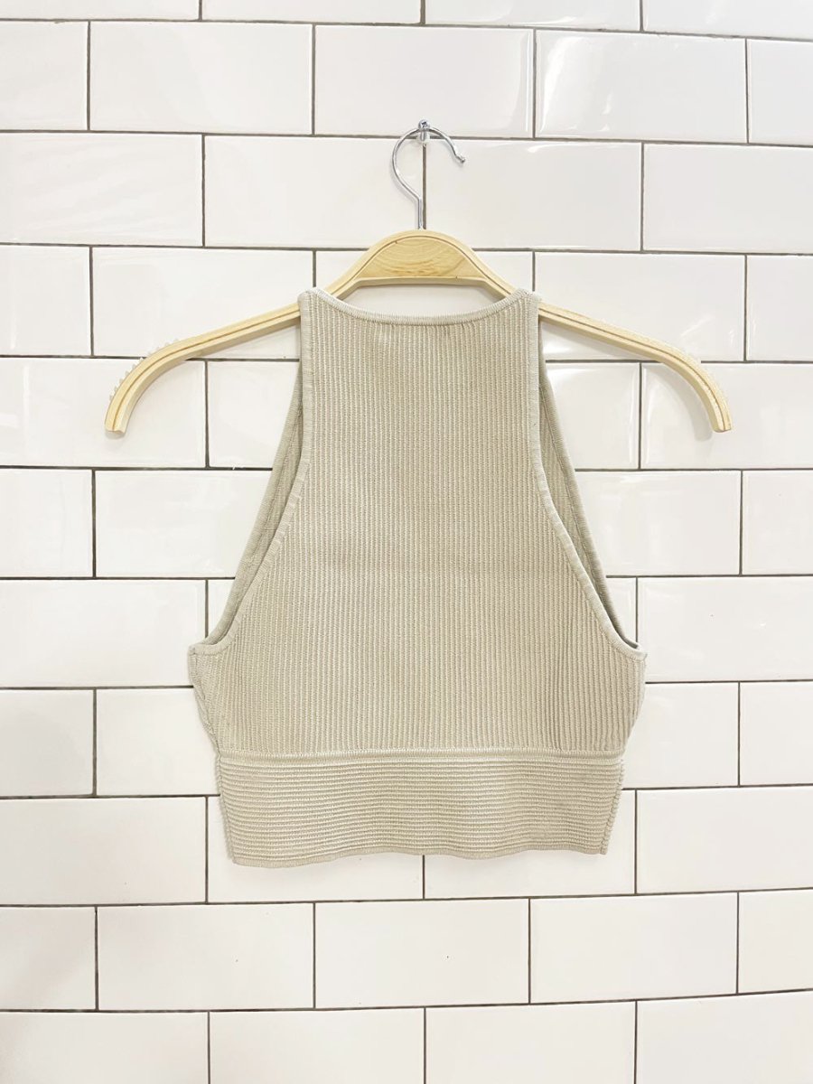 babaton sculpt high neck crop tank - good market thrift store