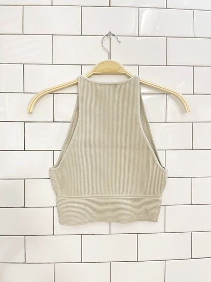 babaton sculpt high neck crop tank - good market thrift store