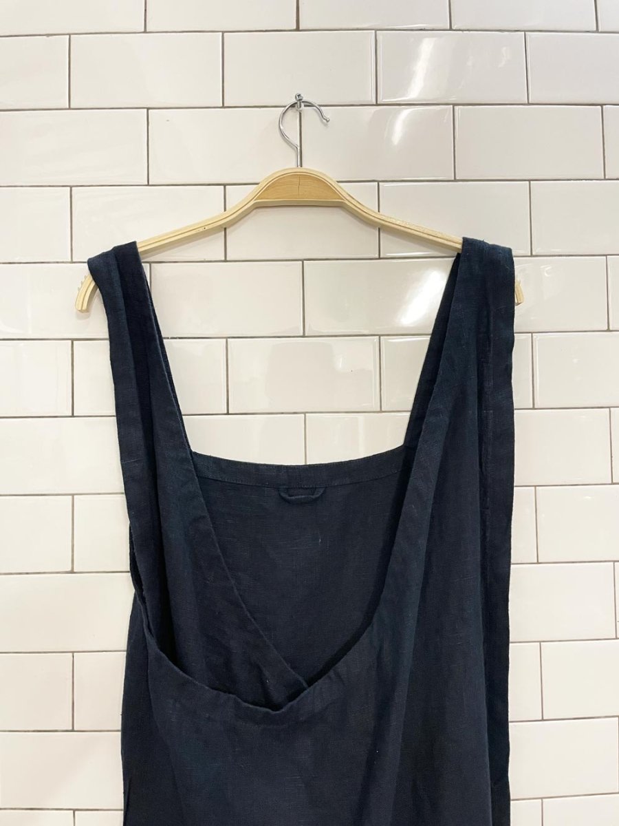 linen way cuisine pure linen apron - good market thrift store