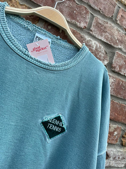 vintage 90s greenhills tennis distressed crew