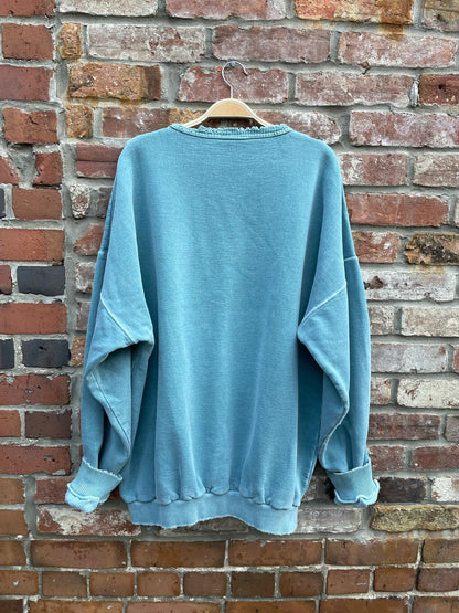 vintage 90s greenhills tennis distressed crew