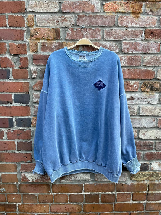 vintage 90s greenhills tennis distressed crew