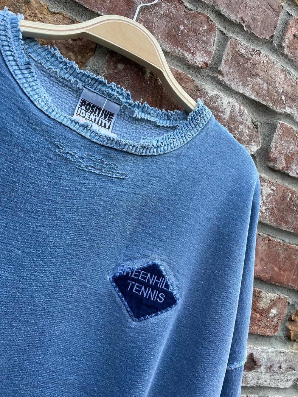 vintage 90s greenhills tennis distressed crew