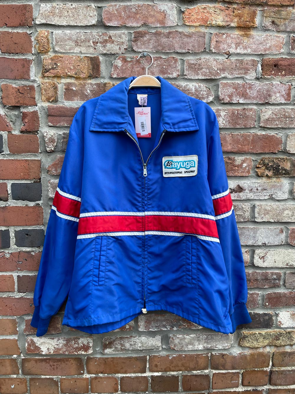 vintage 70s cayuga speedway racing pit crew jacket