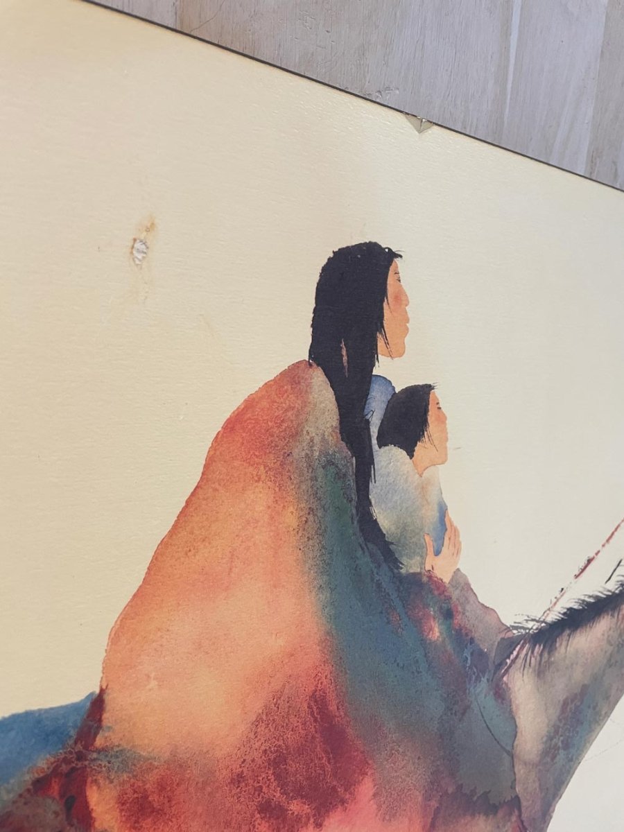 vintage carol grigg mom and child aboriginal art - good market thrift store