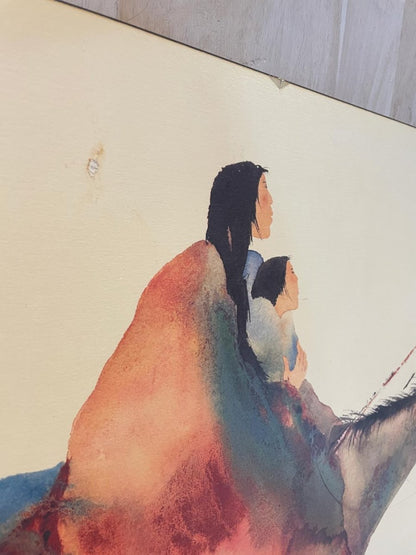 vintage carol grigg mom and child aboriginal art - good market thrift store