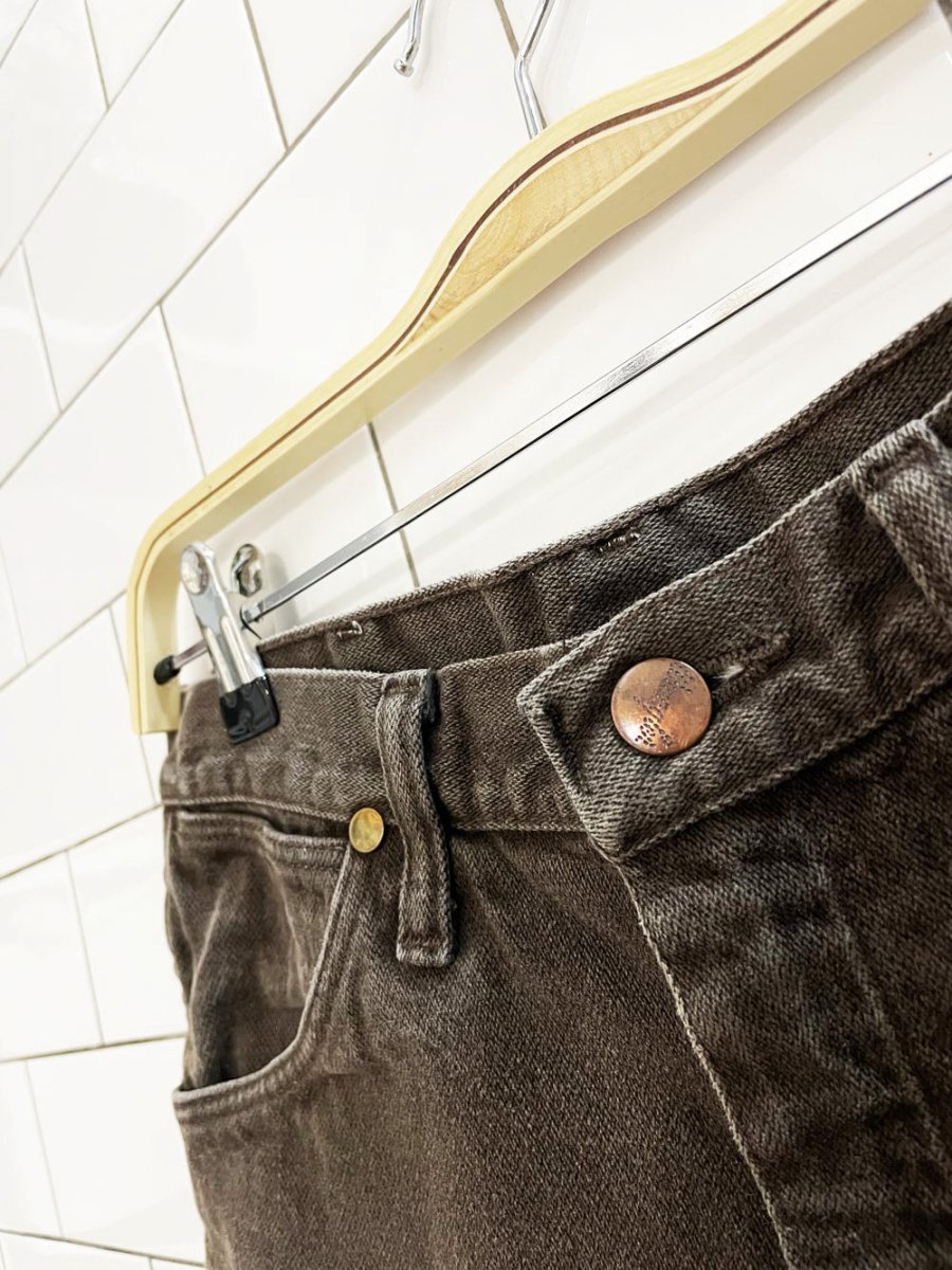 vintage wrangler high rise cut of denim shorts - good market thrift store