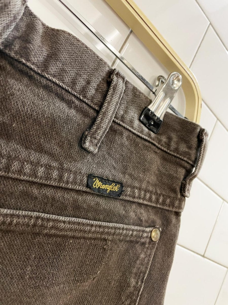 vintage wrangler high rise cut of denim shorts - good market thrift store