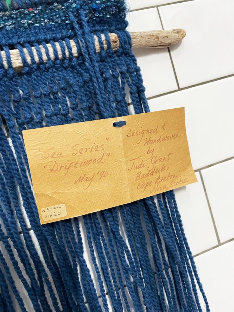 nwt vintage 90s hand - woven xl tapestry - good market thrift store