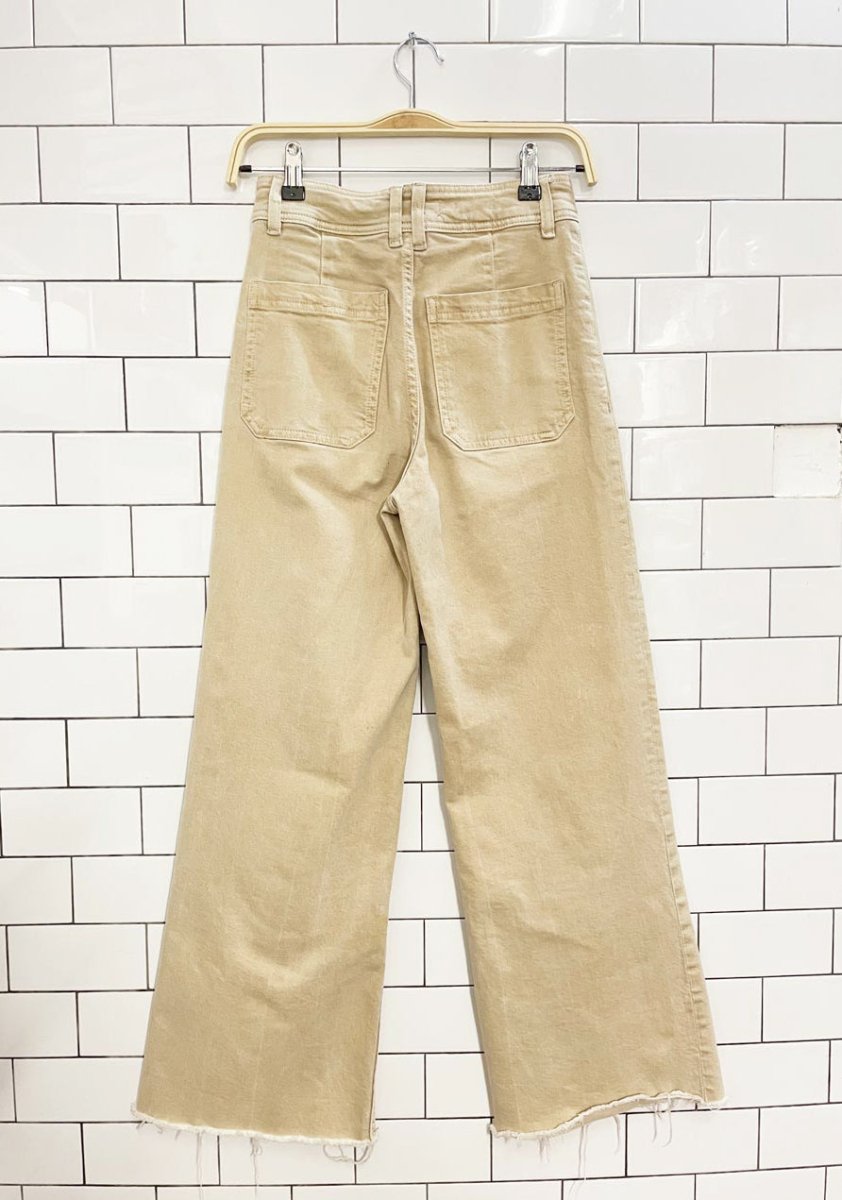 mango catherine high rise wide leg crop jeans - good market thrift store