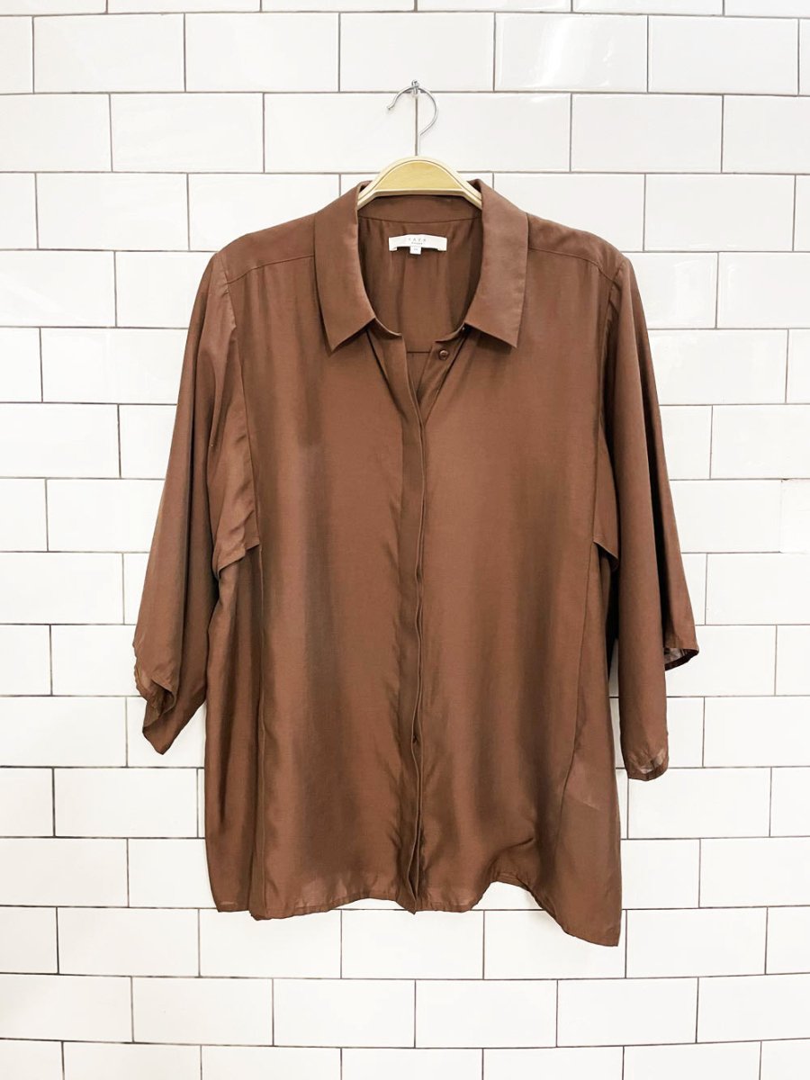 yaya LA oversized sleeve boxy shirt - good market thrift store