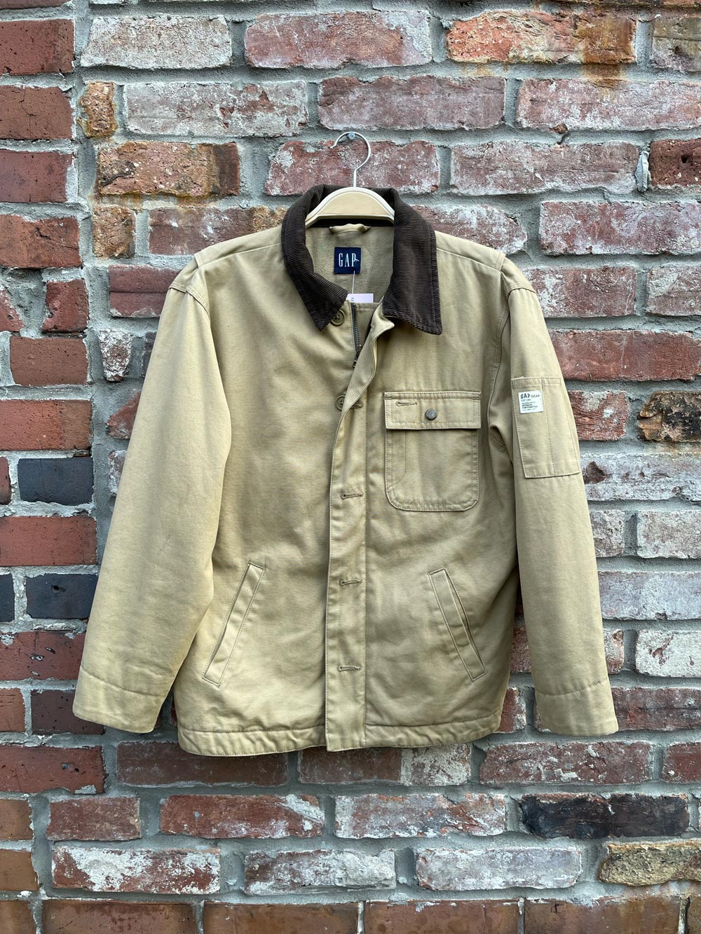 gap corduroy collar barn coat