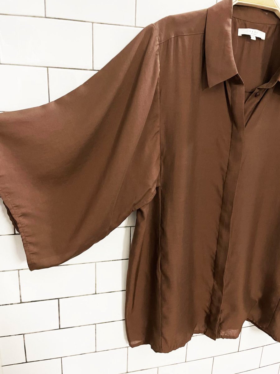yaya LA oversized sleeve boxy shirt - good market thrift store