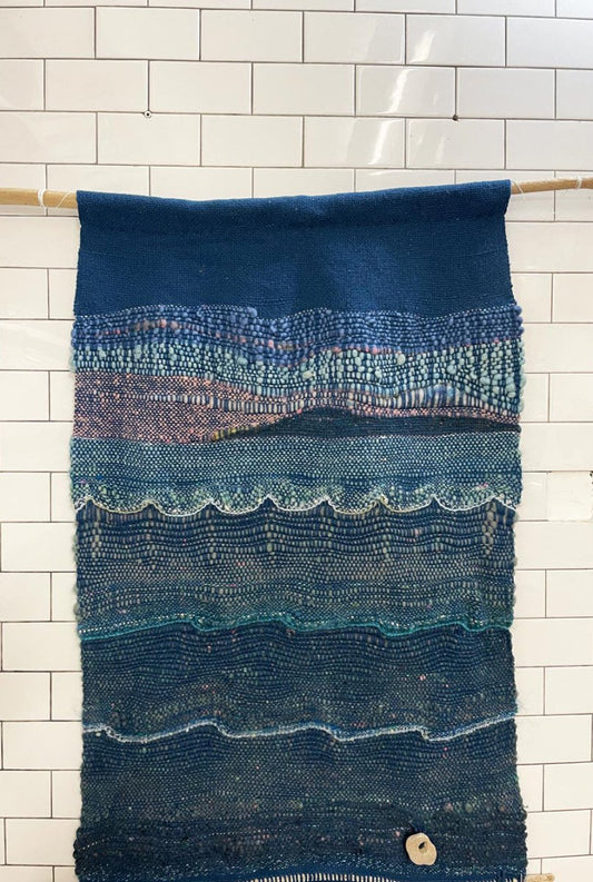 nwt vintage 90s hand - woven xl tapestry - good market thrift store