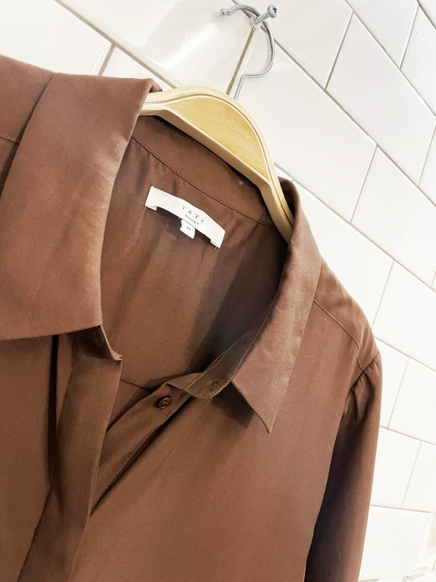 yaya LA oversized sleeve boxy shirt - good market thrift store