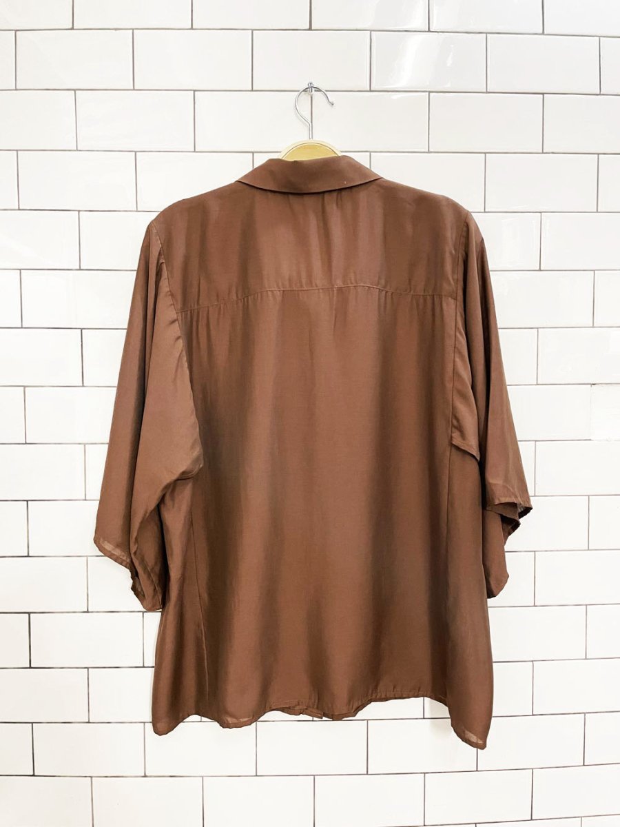 yaya LA oversized sleeve boxy shirt - good market thrift store